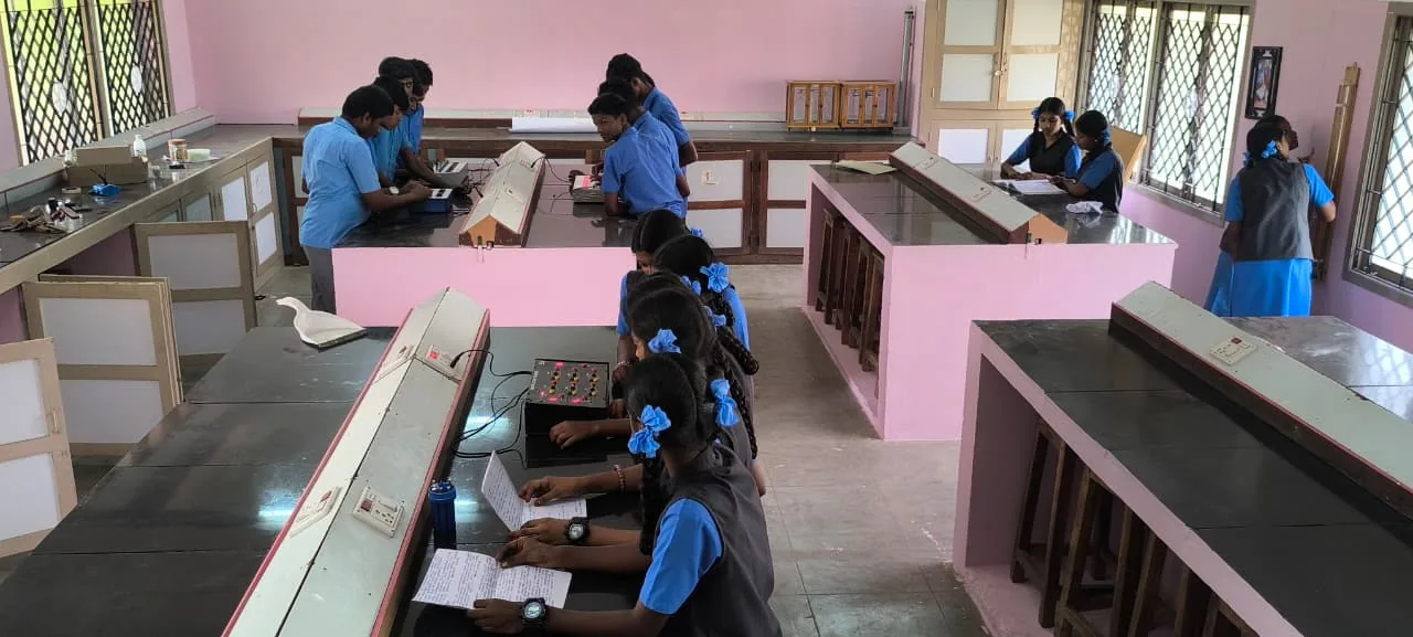 Students in the science laboratory