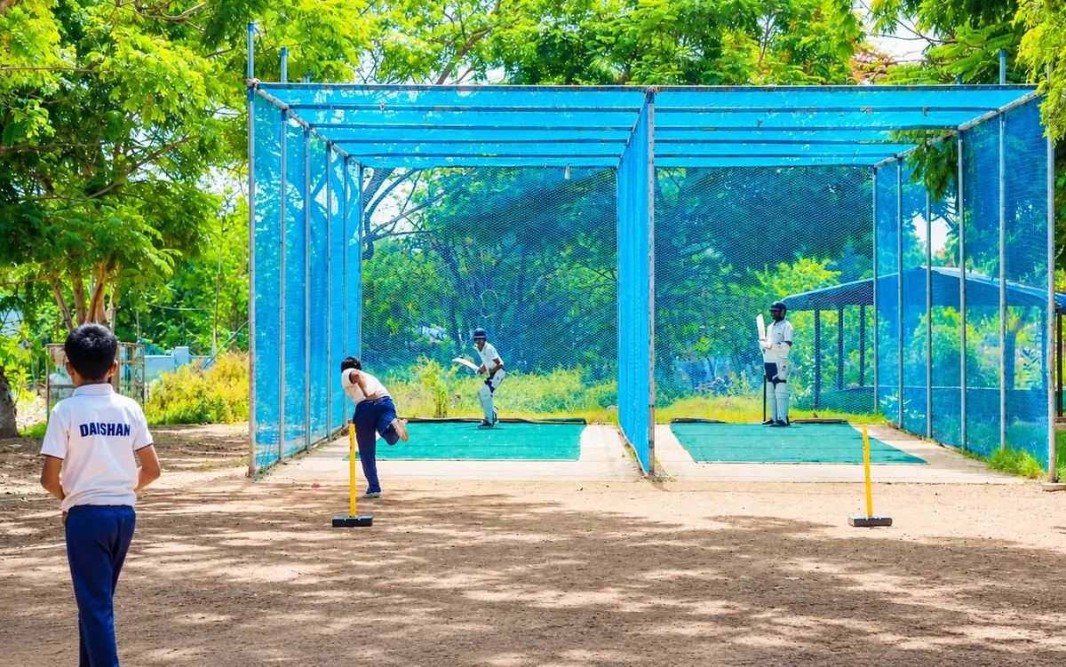 Students participating in sports